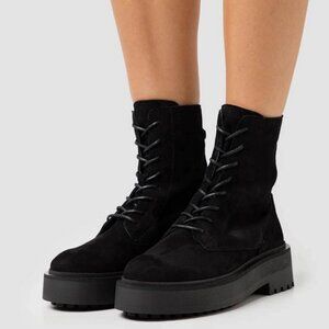 NWOB Who What Wear Jaclyn Suede Platform Lug Combat Boots